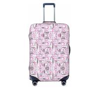 GaxfjRu Gymnastics Pink Print Suitcase Cover Protector Travel Luggage Cover Suitcase Washable Baggage Covers Anti-Scratch