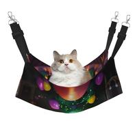 GaxfjRu Halloween Party Adjustable Cat Bed Hammock Perch For Window, Cozy Velvet Pet Sleeper And Lounge For Kittens