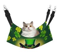 GaxfjRu Happy St Patrick'S Day Adjustable Cat Bed Hammock Perch For Window, Cozy Velvet Pet Sleeper And Lounge For Kittens