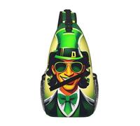 GaxfjRu Happy St Patrick's Day print Crossbody Bag for Women Men Sling Bag for Travel Hiking Crossbody Sling Backpack