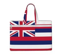 GaxfjRu Hawaii Flag print Tote Bag Canvas Laptop Bag for Women Casual Work Bags for Travel, Office, College