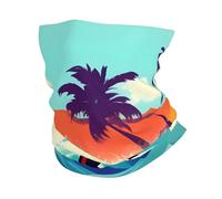 GaxfjRu Hawaiian Surfer on Wavy print Cooling Multi Use Neck Gaiter Men's and Women's Summer Face Mask for Working, Running Sports