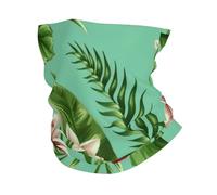 GaxfjRu Hawaiian Tropical Leaves Flowers print Cooling Multi Use Neck Gaiter Men's and Women's Summer Face Mask for Working, Running Sports