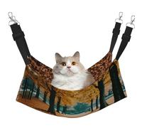 GaxfjRu Hello Autumn Adjustable Cat Bed Hammock Perch For Window, Cozy Velvet Pet Sleeper And Lounge For Kittens