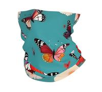 GaxfjRu Hen Flying Butterflies Among Flowers print Cooling Multi Use Neck Gaiter Men's and Women's Summer Face Mask for Working, Running Sports