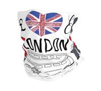 GaxfjRu I Love London print Cooling Multi Use Neck Gaiter Men's and Women's Summer Face Mask for Working, Running Sports