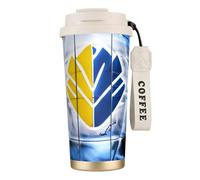 GaxfjRu Ice Hockey Art Pattern 20 Oz with Lid, Vacuum Insulated Stainless Steel Coffee Mug, Tumbler for Hot and Cold Drinks