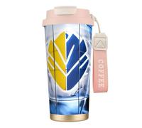 GaxfjRu Ice Hockey Art Pattern 20 Oz with Lid, Vacuum Insulated Stainless Steel Coffee Mug, Tumbler for Hot and Cold Drinks