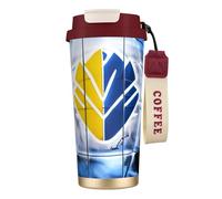 GaxfjRu Ice Hockey Art Pattern 20 Oz with Lid, Vacuum Insulated Stainless Steel Coffee Mug, Tumbler for Hot and Cold Drinks