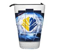 GaxfjRu Ice Hockey Art Pattern Print Portable Telescoping Pencil Bag, Organizer with Multiple Slots, for Writing Tools Accessories