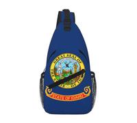 GaxfjRu Idaho state flag print Crossbody Bag for Women Men Sling Bag for Travel Hiking Crossbody Sling Backpack