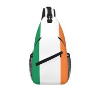 GaxfjRu Irish flag print Crossbody Bag for Women Men Sling Bag for Travel Hiking Crossbody Sling Backpack