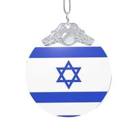GaxfjRu Israeli Flag Xmas Home Decorations Ornaments, Hanging Christmas Tree Gift Pendant For Holiday Cheer