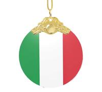 GaxfjRu Italian Flag Xmas Home Decorations Ornaments, Hanging Christmas Tree Gift Pendant For Holiday Cheer