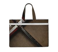 GaxfjRu Japanese Samurai Sword print Tote Bag Canvas Laptop Bag for Women Casual Work Bags for Travel, Office, College