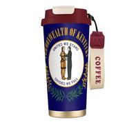 GaxfjRu Kentucky State Flag 20 Oz with Lid, Vacuum Insulated Stainless Steel Coffee Mug, Tumbler for Hot and Cold Drinks