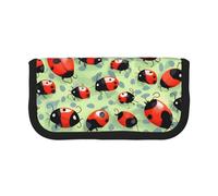 GaxfjRu Ladybugs Cartoon Cute Dot Canvas Pencil Pouch Organized Storage for Picnics & Daily Use Makeup Pouch, Pencil Holder