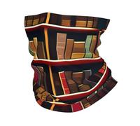 GaxfjRu Library Bookshelf Book print Cooling Multi Use Neck Gaiter Men's and Women's Summer Face Mask for Working, Running Sports