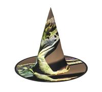GaxfjRu Lizard Hd Print Halloween Witch Hat, Witch Costume Accessory For Halloween Cosplay Party Holiday Decoration 3pcs