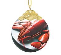GaxfjRu Lobster Xmas Home Decorations Ornaments, Hanging Christmas Tree Gift Pendant For Holiday Cheer