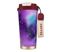 GaxfjRu Magic Galaxy Sky Purple 20 Oz with Lid, Vacuum Insulated Stainless Steel Coffee Mug, Tumbler for Hot and Cold Drinks