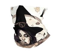 GaxfjRu Magic Witch Witchcraft Bohemian Drawing print Cooling Multi Use Neck Gaiter Men's and Women's Summer Face Mask for Working, Running Sports