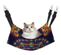 GaxfjRu Mandala Pattern Adjustable Cat Bed Hammock Perch For Window, Cozy Velvet Pet Sleeper And Lounge For Kittens