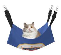 GaxfjRu Minnesota State Flag Adjustable Cat Bed Hammock Perch For Window, Cozy Velvet Pet Sleeper And Lounge For Kittens