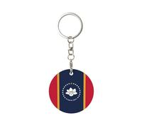 GaxfjRu Mississippi State Flag Sublimation Keychains Bulk, Metal Keyrings Decoration Ornament Pendants For Man Women