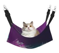 GaxfjRu Music Sound Wave Adjustable Cat Bed Hammock Perch For Window, Cozy Velvet Pet Sleeper And Lounge For Kittens