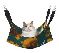 GaxfjRu National Parks Sunshine Trees Adjustable Cat Bed Hammock Perch For Window, Cozy Velvet Pet Sleeper And Lounge For Kittens