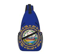 GaxfjRu New Hampshire state flag print Crossbody Bag for Women Men Sling Bag for Travel Hiking Crossbody Sling Backpack