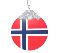 GaxfjRu Norwegian Flag Xmas Home Decorations Ornaments, Hanging Christmas Tree Gift Pendant For Holiday Cheer