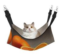 GaxfjRu Orange Fruit Adjustable Cat Bed Hammock Perch For Window, Cozy Velvet Pet Sleeper And Lounge For Kittens