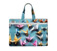GaxfjRu Origami Paper Cranes print Tote Bag Canvas Laptop Bag for Women Casual Work Bags for Travel, Office, College