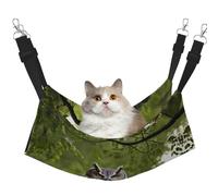 GaxfjRu Owl Tree Branches Adjustable Cat Bed Hammock Perch For Window, Cozy Velvet Pet Sleeper And Lounge For Kittens