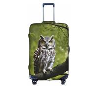 GaxfjRu Owl Tree Branches Printed Suitcase Skin, Durable Baggage Wrap, High Elasticity Travel Sleeve, for Suitcase Safety