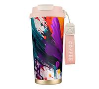 GaxfjRu Paint Splatter 20 Oz with Lid, Vacuum Insulated Stainless Steel Coffee Mug, Tumbler for Hot and Cold Drinks