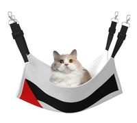 GaxfjRu Palestine Flag Adjustable Cat Bed Hammock Perch For Window, Cozy Velvet Pet Sleeper And Lounge For Kittens