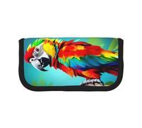 GaxfjRu Parrots On Tree Cute Dot Canvas Pencil Pouch Organized Storage for Picnics & Daily Use Makeup Pouch, Pencil Holder