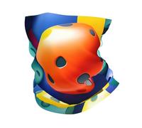 GaxfjRu Pickleball Balls Colors Pattern print Cooling Multi Use Neck Gaiter Men's and Women's Summer Face Mask for Working, Running Sports