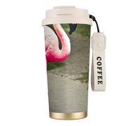 GaxfjRu Pink Flamingo 20 Oz with Lid, Vacuum Insulated Stainless Steel Coffee Mug, Tumbler for Hot and Cold Drinks