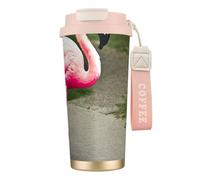 GaxfjRu Pink Flamingo 20 Oz with Lid, Vacuum Insulated Stainless Steel Coffee Mug, Tumbler for Hot and Cold Drinks