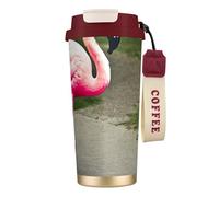 GaxfjRu Pink Flamingo 20 Oz with Lid, Vacuum Insulated Stainless Steel Coffee Mug, Tumbler for Hot and Cold Drinks