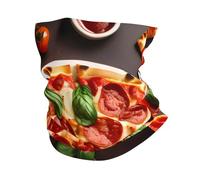 GaxfjRu Pizza Food print Cooling Multi Use Neck Gaiter Men's and Women's Summer Face Mask for Working, Running Sports