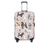 Gaxfjru Poodles Dogs Print Travel Luggage Cover Suitcase Cover Protector Suitcase Washable Baggage Covers Anti-Scratch