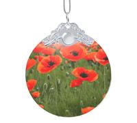 GaxfjRu Poppy Flowers Petals Xmas Home Decorations Ornaments, Hanging Christmas Tree Gift Pendant For Holiday Cheer