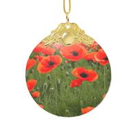GaxfjRu Poppy Flowers Petals Xmas Home Decorations Ornaments, Hanging Christmas Tree Gift Pendant For Holiday Cheer