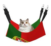GaxfjRu Portuguese Flag Adjustable Cat Bed Hammock Perch For Window, Cozy Velvet Pet Sleeper And Lounge For Kittens