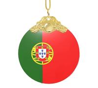 GaxfjRu Portuguese Flag Xmas Home Decorations Ornaments, Hanging Christmas Tree Gift Pendant For Holiday Cheer